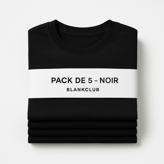 Pack 5 T-Shirts — Noir