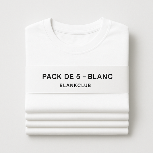 Pack 5 T-Shirts — Blanc